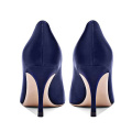 2019 High Heel Stiletto Women's Pumps Blue Silk x19-c134C Ladies Women custom Office business Dress Shoes Heels For Lady